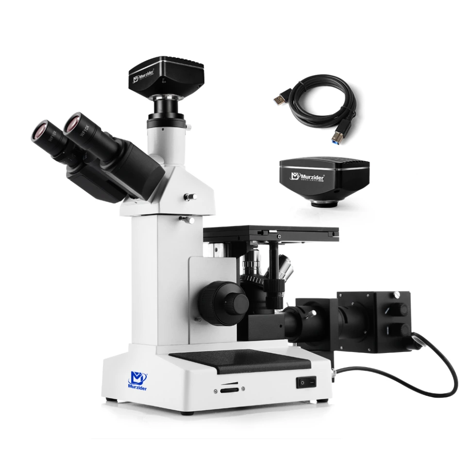 [MSD390+2000W] Inverted Metallographi c Microscope.
+2000W Pixels Camera